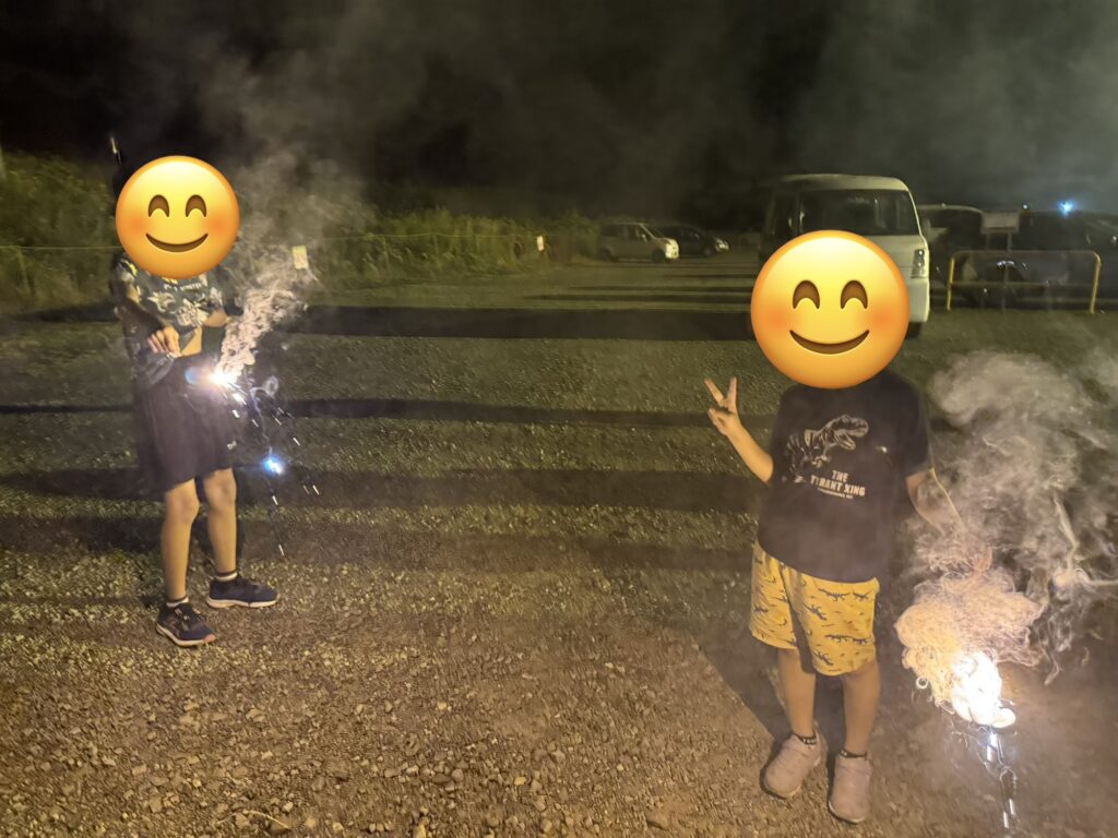 ホテルナトゥールヴァルト富良野の夏休み企画のミニ縁日・花火