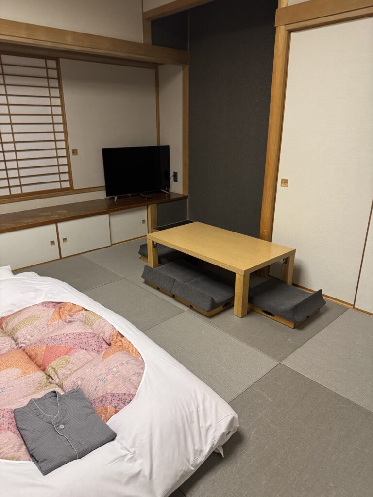 テレビが備えられた和室