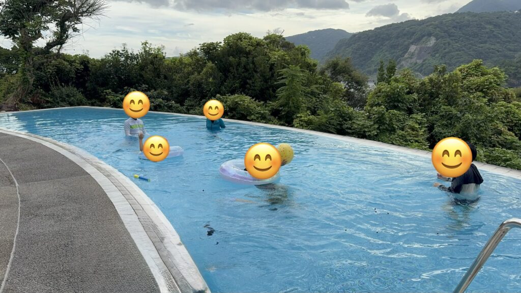 貸切状態のプール