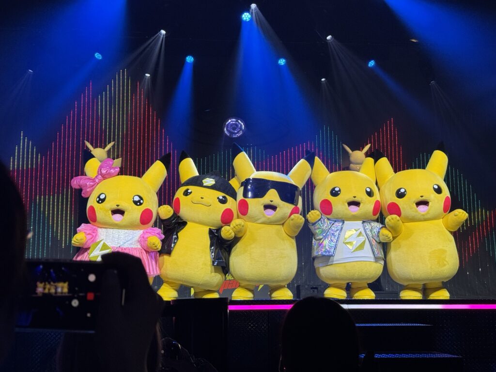 
ピカチュウゾーン前から3列目中央から見える景色